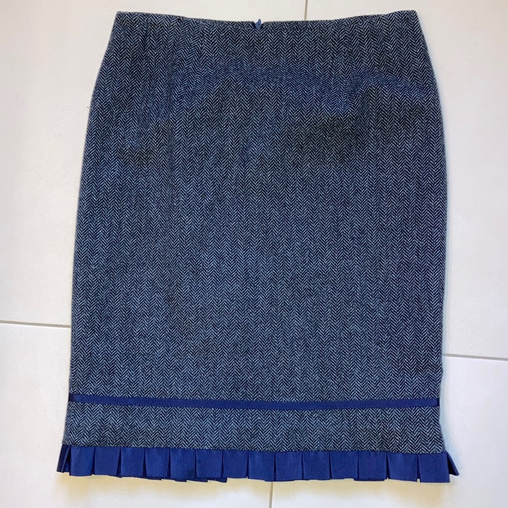 Wool Tweed Pencil Skirt 4
